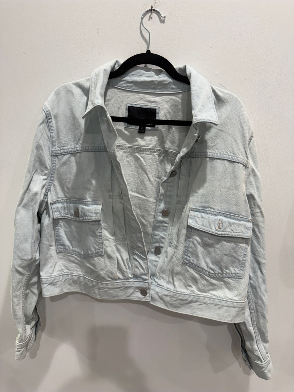 Banana Republic Pale Blue Cropped Denim Jacket